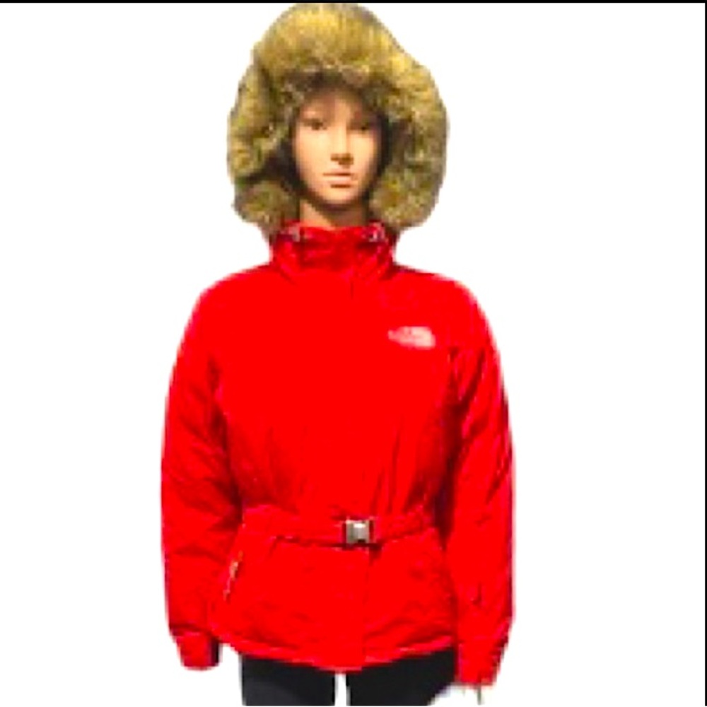THE North Face Red Greenland 550 Waist Strap Parka Size S|P